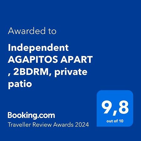 Independent Agapitos Apart , 2Bdrm, Private Patio Naxos City Luaran gambar