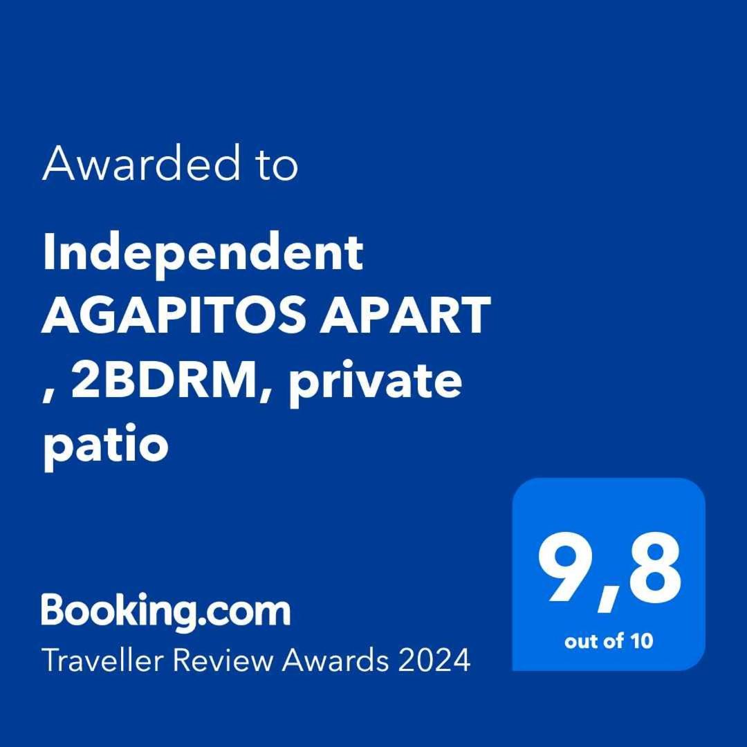 Independent Agapitos Apart , 2Bdrm, Private Patio Naxos City Luaran gambar